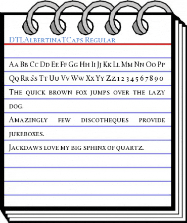 DTLAlbertinaTCaps Regular Font