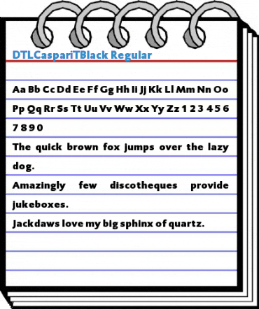 DTLCaspariTBlack Regular Font