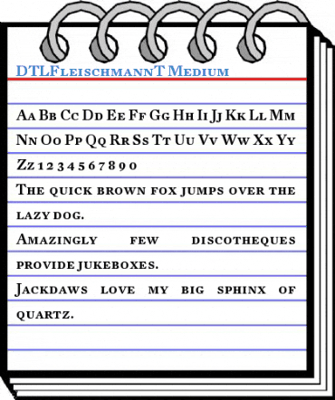 DTLFleischmannT Medium Font