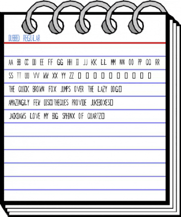dubbed Regular Font
