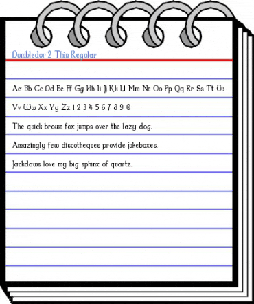 Dumbledor 2 Thin Regular Font