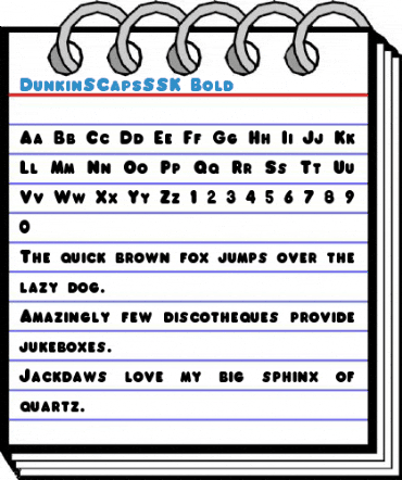 DunkinSCapsSSK Bold Font