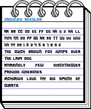 Origicide Regular Font