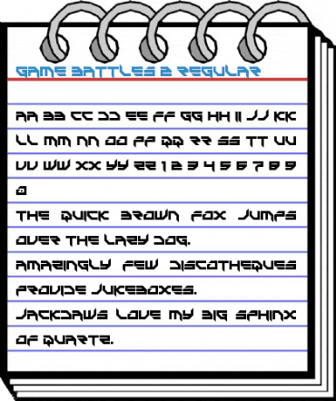 Game Battles 2 Regular Font