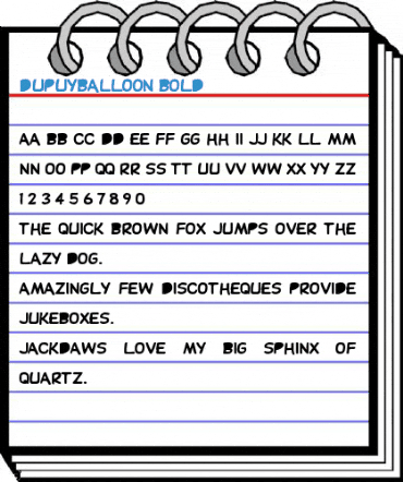 DupuyBALloon Bold Font