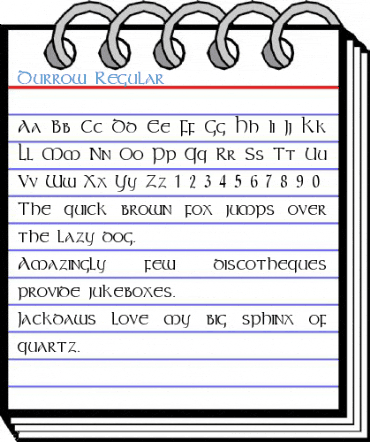 Durrow Regular Font