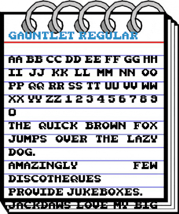 Gauntlet Regular Font