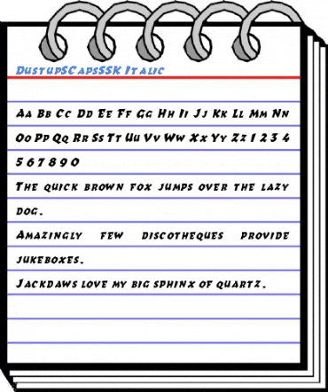 DustupSCapsSSK Italic Font