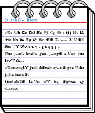 Dutch Doubles Font
