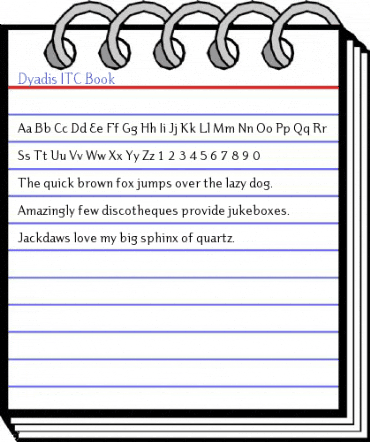 Dyadis ITC Book Font