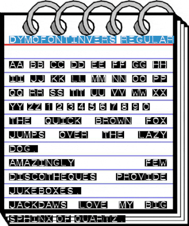 DymoFontInvers Regular Font