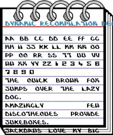 Dynamic Recompilation Regular Font