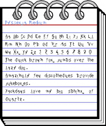 Dyslexia Medium Font