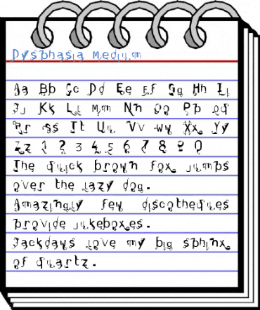 Dysphasia Medium Font