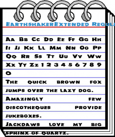 EarthshakerExtended Regular Font