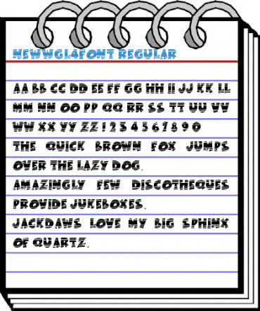 NewWGL4Font Regular Font