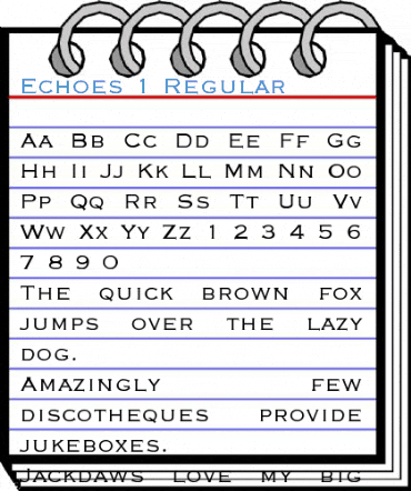 Echoes 1 Regular Font