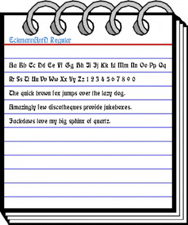 EckmannAntD Regular Font
