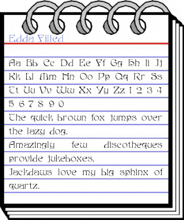 Edda Filled Font