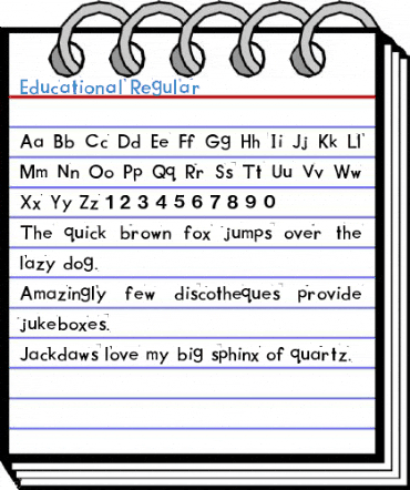 Educational Regular Font