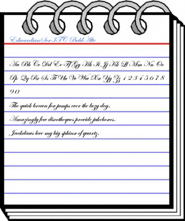 EdwardianScrITC BoldAlte Font