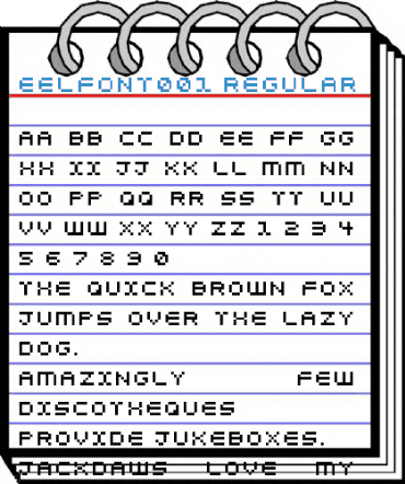 eelfont001 Regular Font