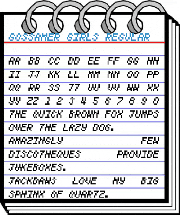 Gossamer Girls Regular Font