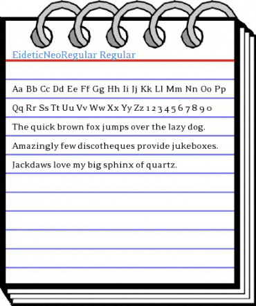 EideticNeoRegular Regular Font