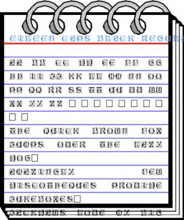 Eileen Caps Black Regular Font