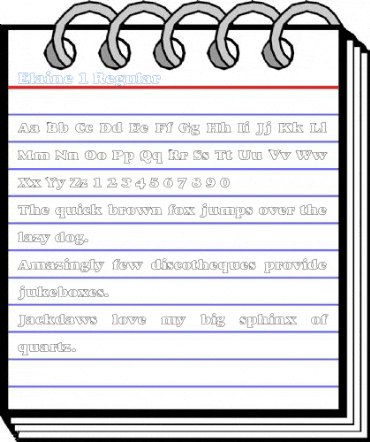 Elaine 1 Regular Font