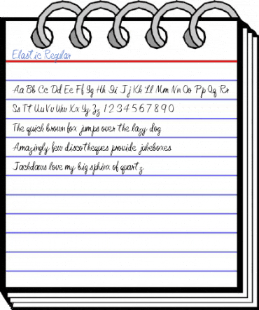Elastic Regular Font