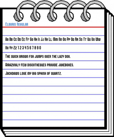 Elbaris Regular Font