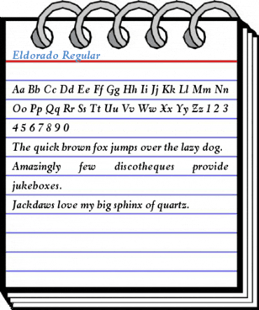 Eldorado Regular Font