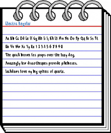 Electric Regular Font