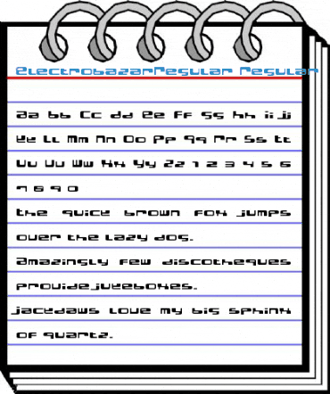 ElectrobazarRegular Regular Font