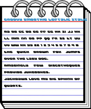 Groovy Smoothie Leftalic Font