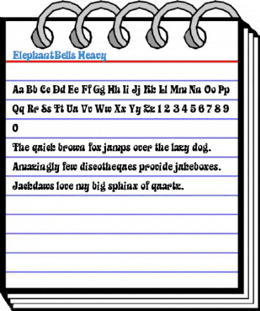 ElephantBells Heavy Font