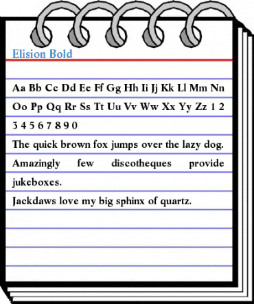 Elision Bold Font