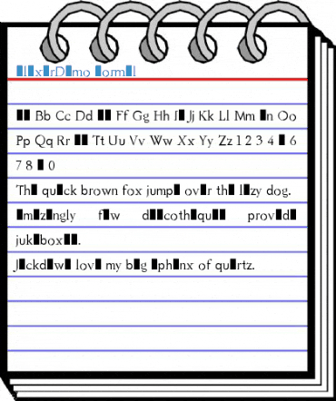 ElixirDemo Normal Font
