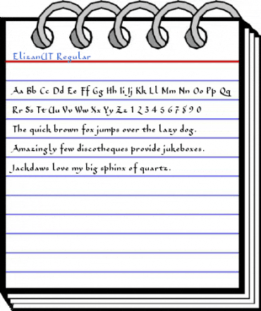 ElizanUT Regular Font