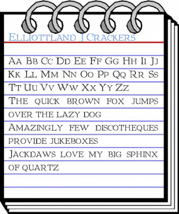 Elliottland J Crackers Font