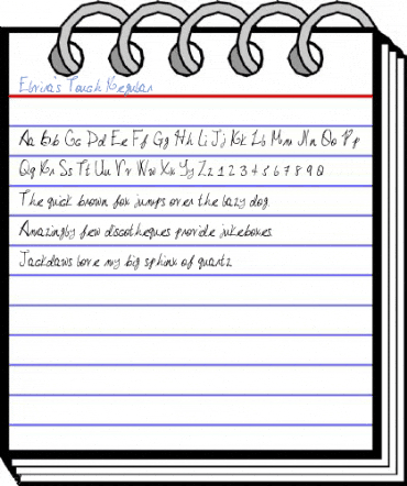Elvira's Touch Regular Font
