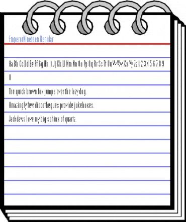 EmperorNineteen Regular Font