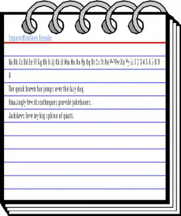 EmperorNineTeen Regular Font