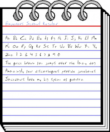 Emperors Scrawl Regular Font