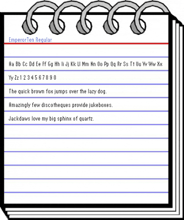 EmperorTen Regular Font