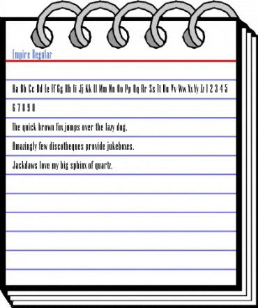 Empire Regular Font