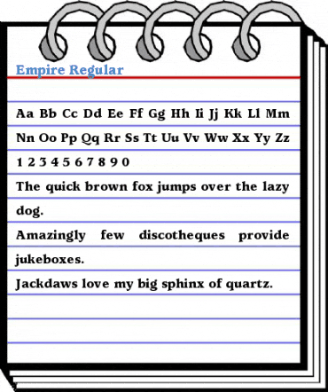 Empire Regular Font