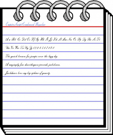 EmpireScriptCondensed Regular Font