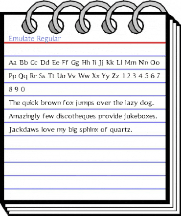 Emulate Regular Font